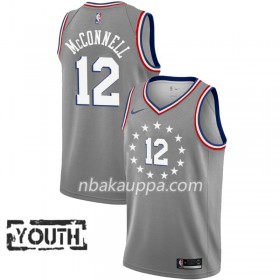 Philadelphia 76ers T.J. McConnell 12 2018-19 Nike City Edition Harmaa Pelipaidat Swingman - Lasten